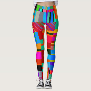 Cross Patch Colorful Leggings