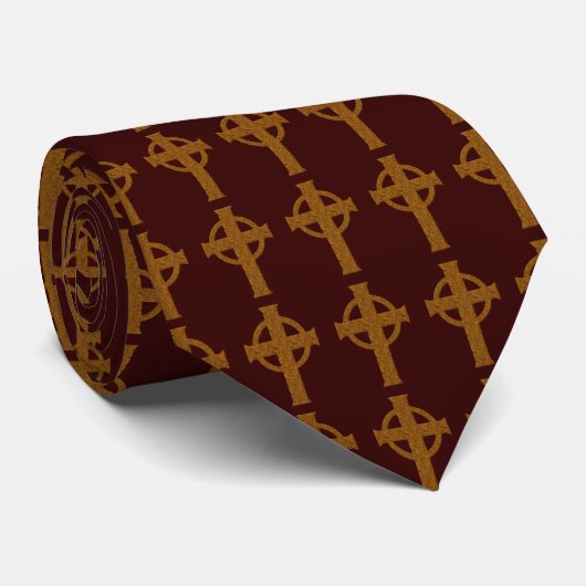 Cross Pattern Stropdas (Opgerold)
