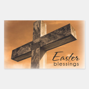 Cross Rechthoekige Sticker