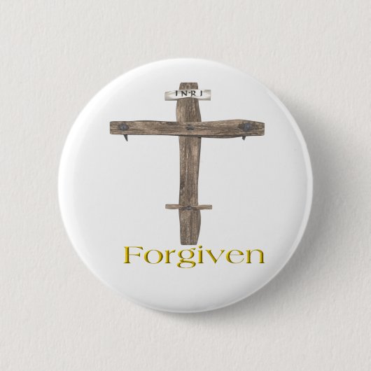 Cross Ronde Button 5,7 Cm (Voorkant)
