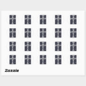 Cross Ronde Sticker (Vel)