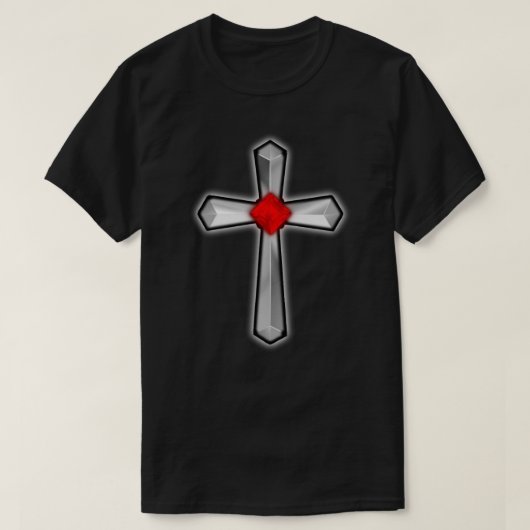 Cross Ruby Rode Edelsteen T-shirt (Design voorkant)
