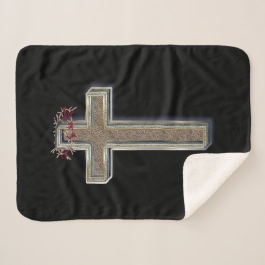 Cross Sherpa Deken met Zwarte Achtergrond (Voorkant (horizontaal))