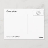 Cross Spider 132 ~ carte postale (Dos)