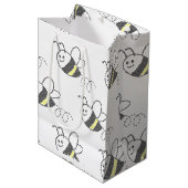 Cross Stitch Pattern Print Schattige Bee Baby show Medium Cadeauzakje (Voorkant Gekanteld)