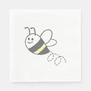 Cross Stitch Pattern Print Schattige Bee Baby show Servet