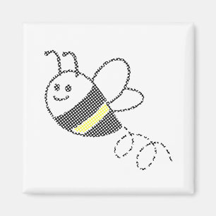 Cross Stitch Pattern Print Schattigee bij Magneet