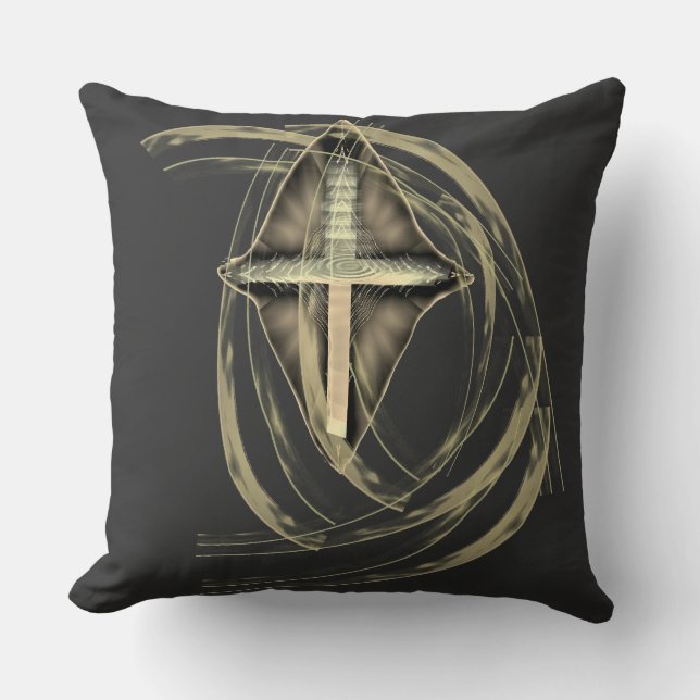 Cross T shirt Christian Design Kussen (Voorkant)