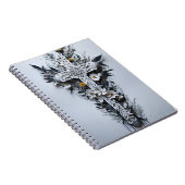 cross tattoo flower 16 notitieboek (Rechterzijde)