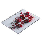 cross tattoo flower 17 notitieboek (Linkerzijde)