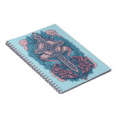 cross tattoo flower 23 notitieboek (Rechterzijde)