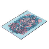 cross tattoo flower 23 notitieboek (Linkerzijde)