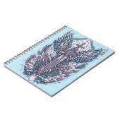 cross tattoo flower 27 notitieboek (Linkerzijde)