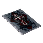 cross tattoo flower 28 notitieboek (Rechterzijde)