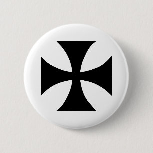 Cross Templar Ronde Button 5,7 Cm