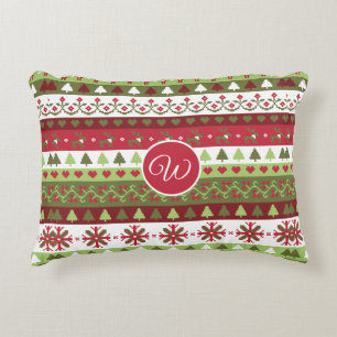 Cross-titch look Accent Pillow 16 x 12 inch Kussen