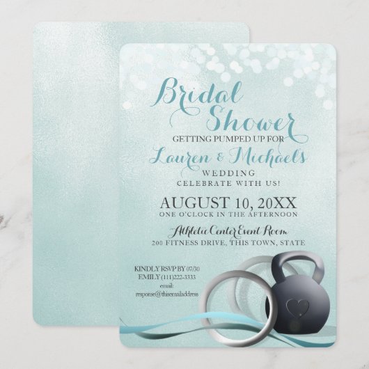 Cross Trainer-Vrijgezellenfeest Kaart (Voorkant / Achterkant)