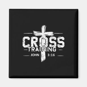 Cross Training Johannes 3_16 Christelijk Geloof Mo Magneet