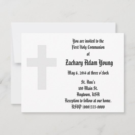 "Cross" uitnodigingen (Voorkant)