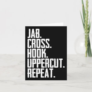 Cross Uppercut Herhaal Kick Box Sport Boxing Movem Kaart