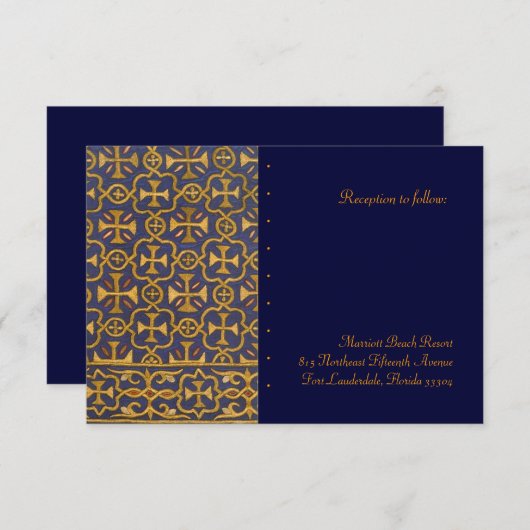 Cross Vestation Reception Informatiekaartje (Voorkant / Achterkant)