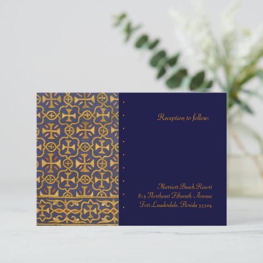 Cross Vestation Reception Informatiekaartje (Staand voorkant)