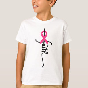 Cross Warrior Survivor Pink Ribbon borstkanker 2 T-shirt