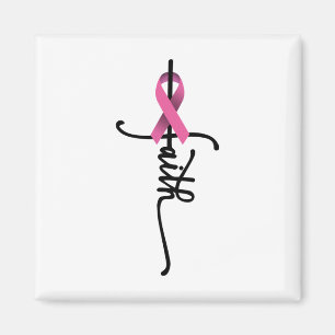 Cross Warrior Survivor Pink Ribbon borstkanker Magneet