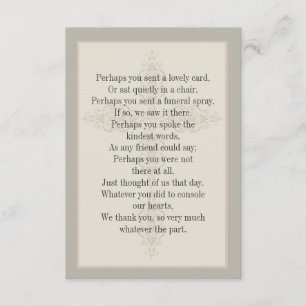 Cross Watermark Religieuze Bereavement Card Kaart