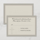 Cross-Watermark Religieuze Responskaart Kaart (Voorkant / Achterkant)