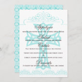 Cross Wedding Menu Cards (Voorkant / Achterkant)