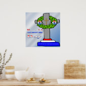 Cross & Wreath - Poster du jour commémoratif (Cuisine)