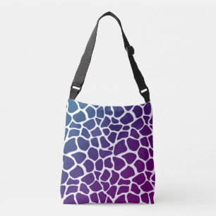Crossbody Bag - Animal Print Giraffe Paars Tas