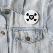 Crossbones Foosball Ronde Button 5,7 Cm (In situ)