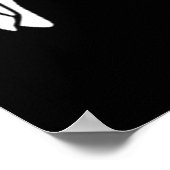  Crossbones Pirate in het Zee Poster (Hoek)