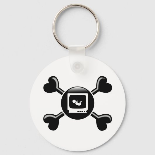 Crossbones Sonogrammen Sleutelhanger (Voorkant)