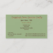 Crossbuck Boerderij Visitekaartje 2 (Achterkant)