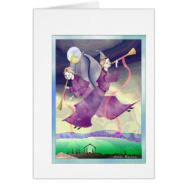 Crossed Angels Kerstvakantie Groet Kaart