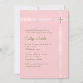 Crossed Corner Baptism/Christening Uitnodiging (Voorkant)