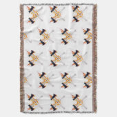 Crossed Fantasy Axes with Fiery Energy – Powerful  Deken (Voorkant Verticaal)