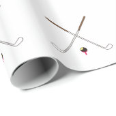 Crossed Golf Clubs Cadeaupapier (Rol Hoek)