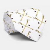 Crossed Ojibwe Sticks Stropdas (Opgerold)