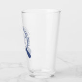 Crossed Paddles Lake House Voeg familienaam toe Glas (Links)