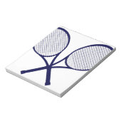 Crossed Rackets Silhouette Notitieblok (Gedraaid)