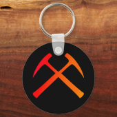 Crossed Rock Hammers Sleutelhanger (Voorkant)