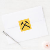 Crossed Rock Hammers Sticker (Envelop)