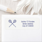 Crossed Squash Racquets Blue Etiket (Insitu)