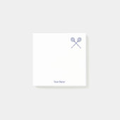 Crossed Squash Racquets Blue Post-it® Notes (Voorkant)