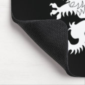 Crossed Tail Rampant Lion Heraldry Mousepad Muismat (Hoek)