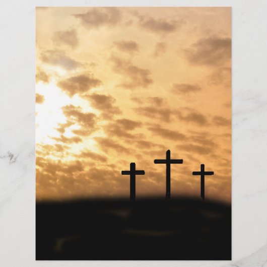 Crosses en Sunset Easter Flyer,  Flyer (Voorkant)